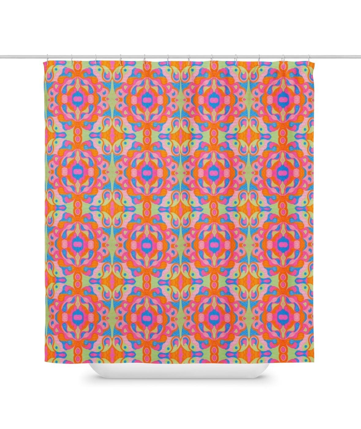 Biblical Angels Shower Curtain: Christian Indigenous Artist