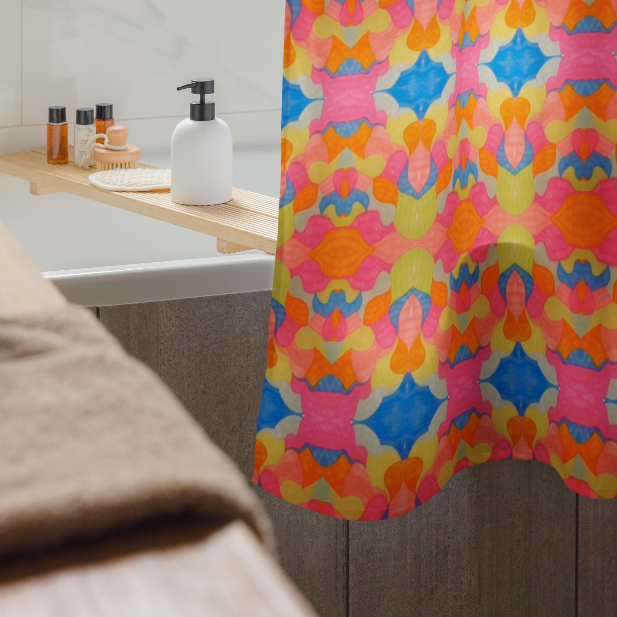 Royal Pattern Shower Curtain: Indigenous Artist