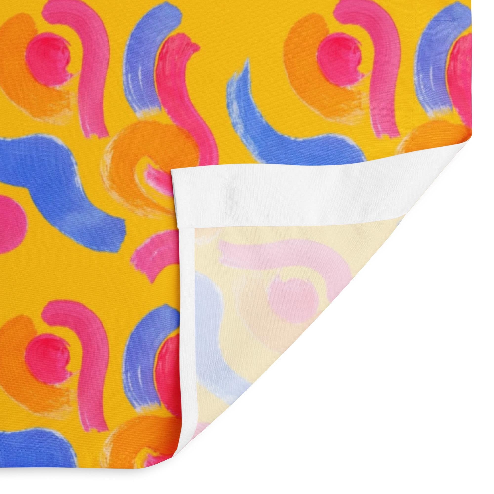Brush Stroke Abstract Shower Curtain: Indigenous Artist