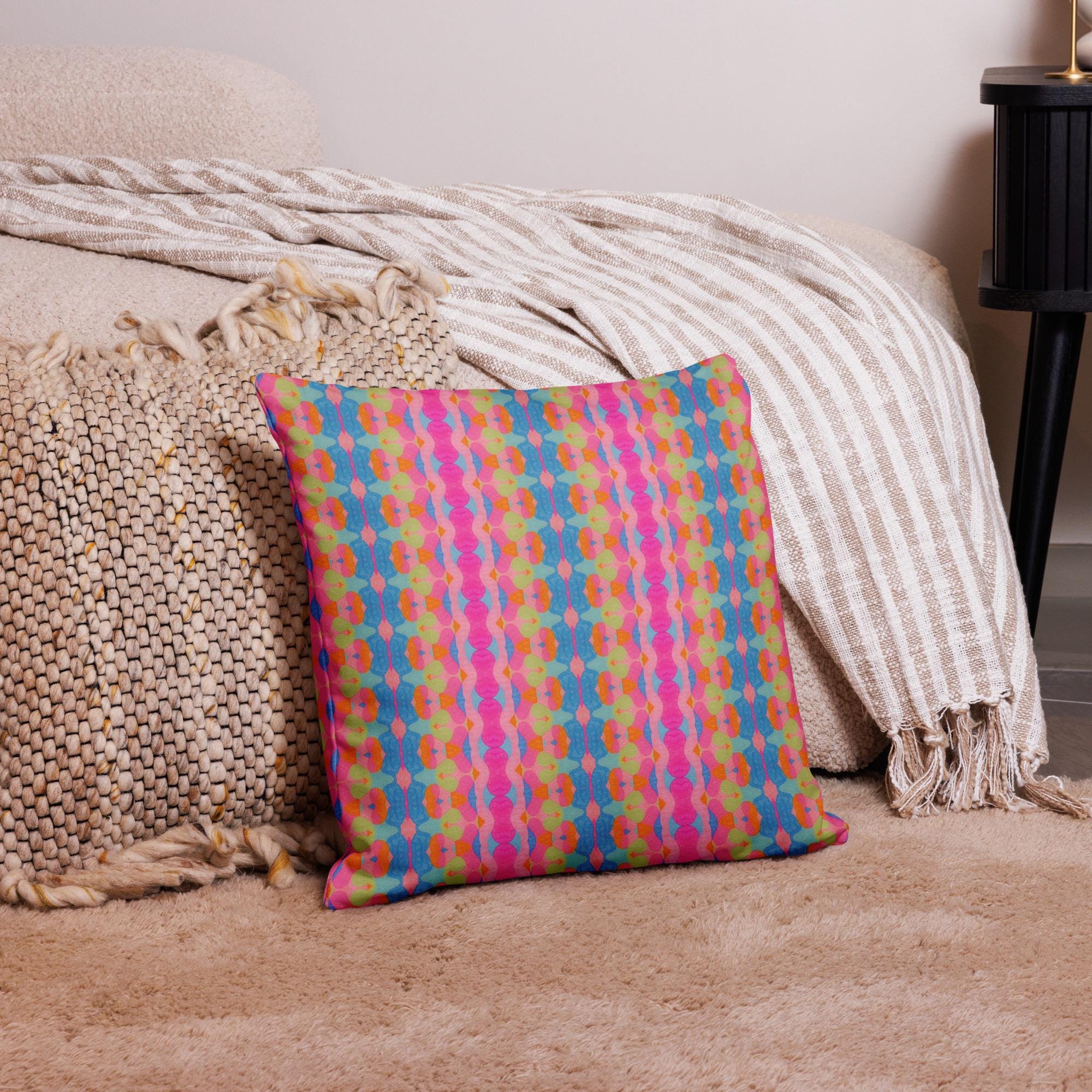 Floral Brilliance Premium Pillow Case