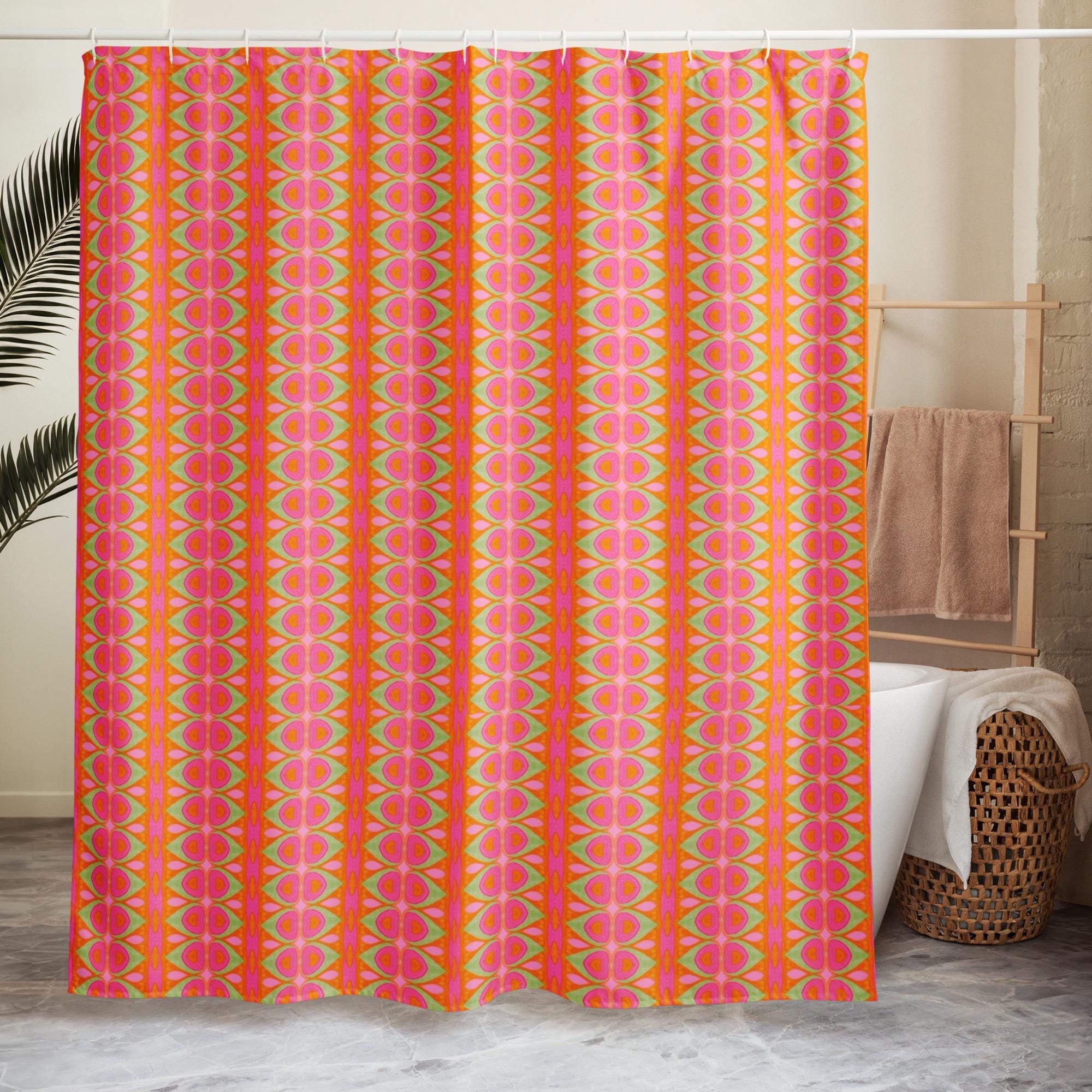 Boho Eyes Shower curtain: Indigenous Artist