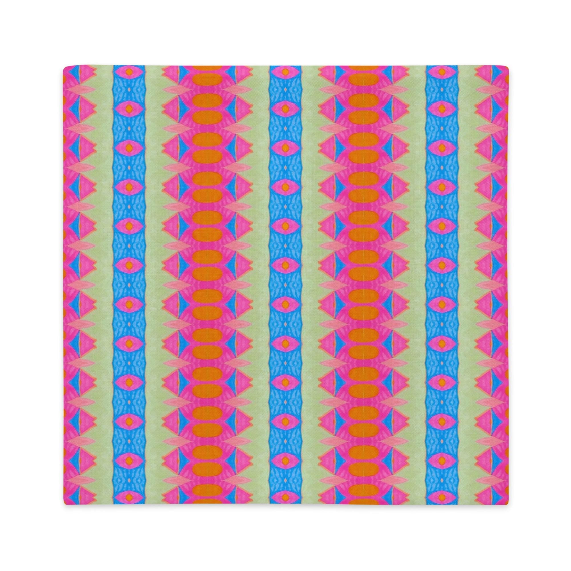 Marine Abstract Pillow Case: Linen Feel, Indigenous Artist