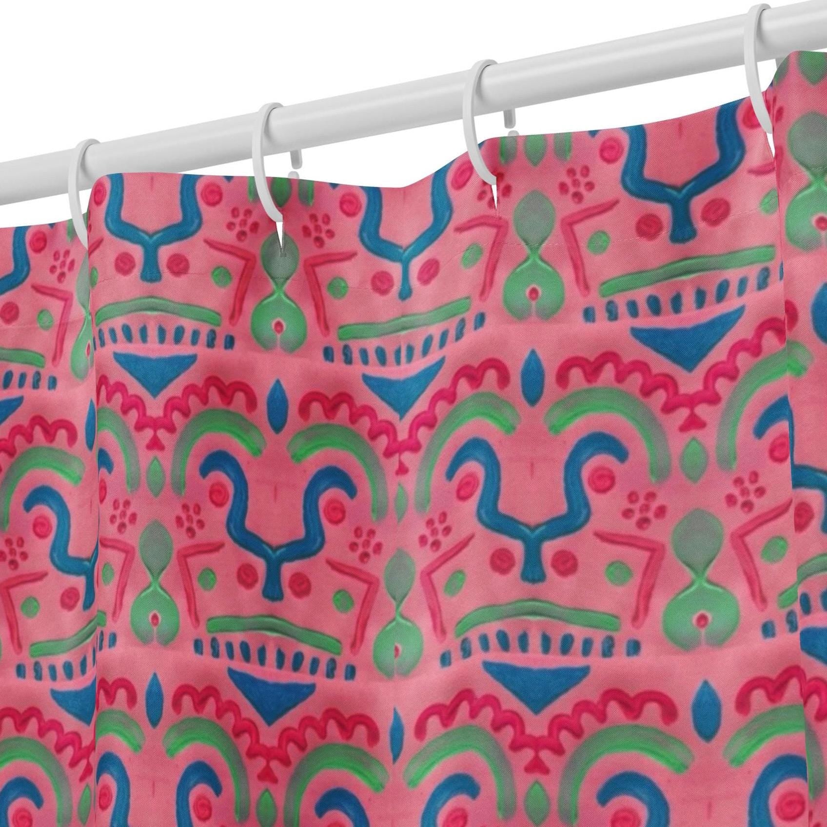 Strange Pattern Shower Curtain: Indigenous Artist