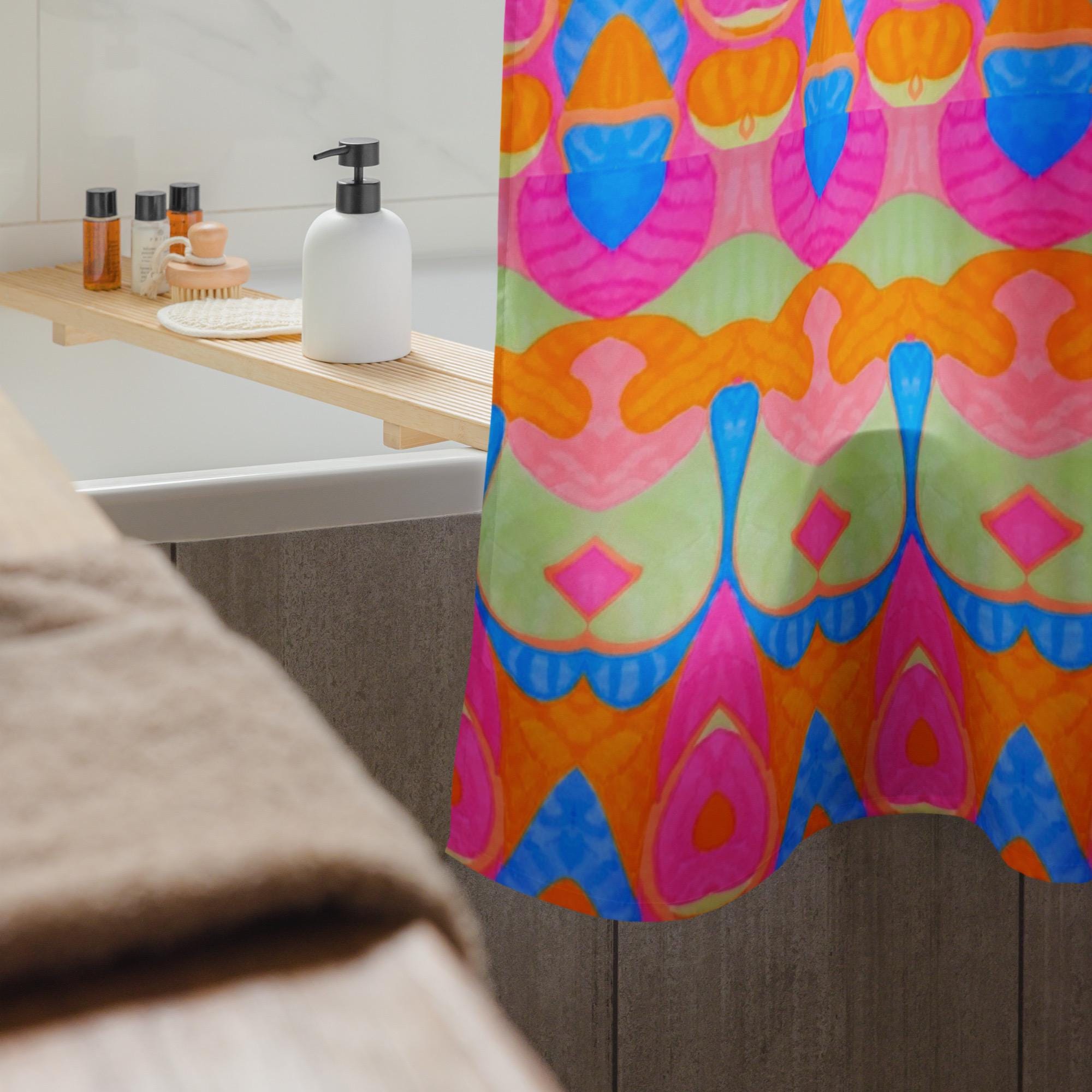Precious Jewel Shower Curtain: Indigenous Artist