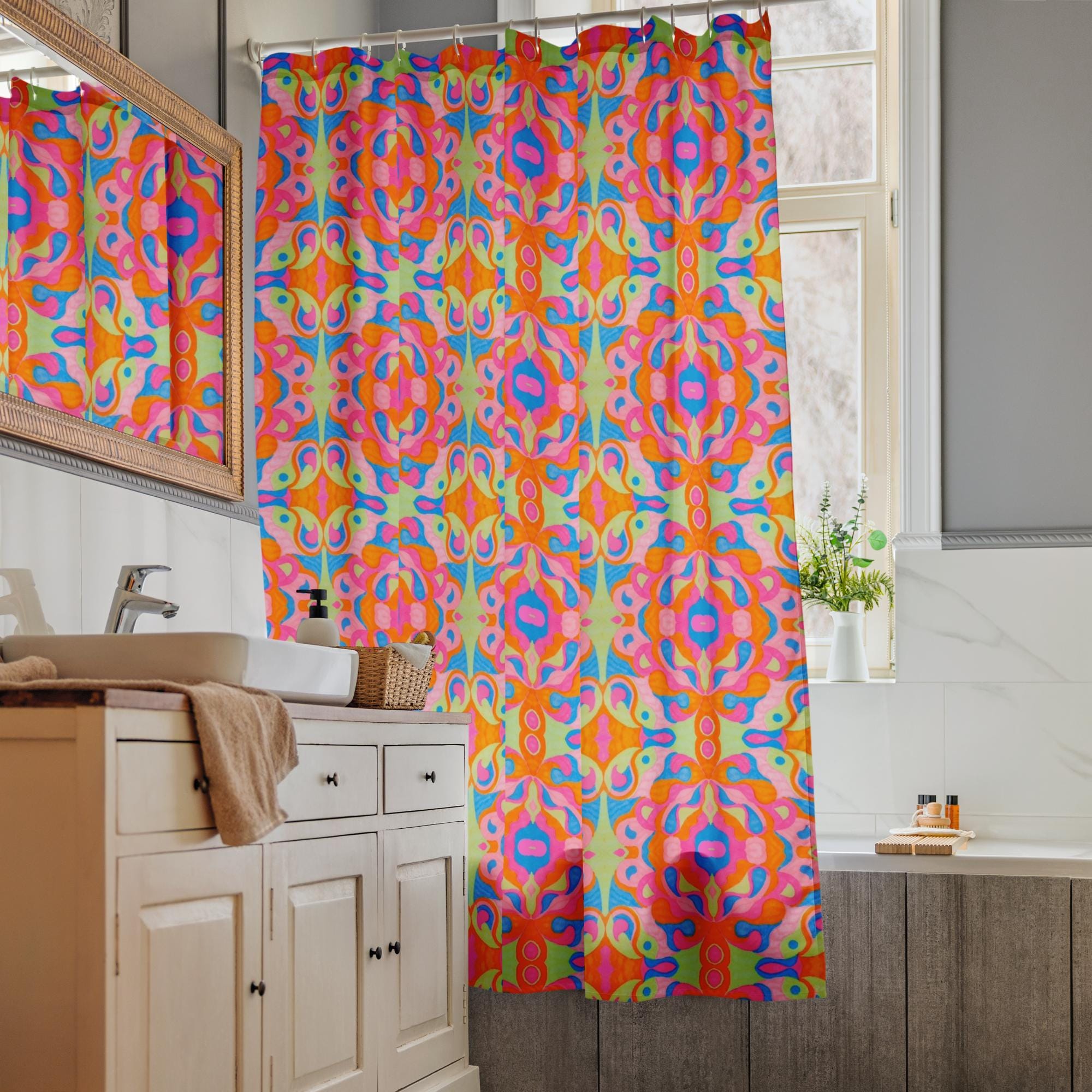 Biblical Angels Shower curtain