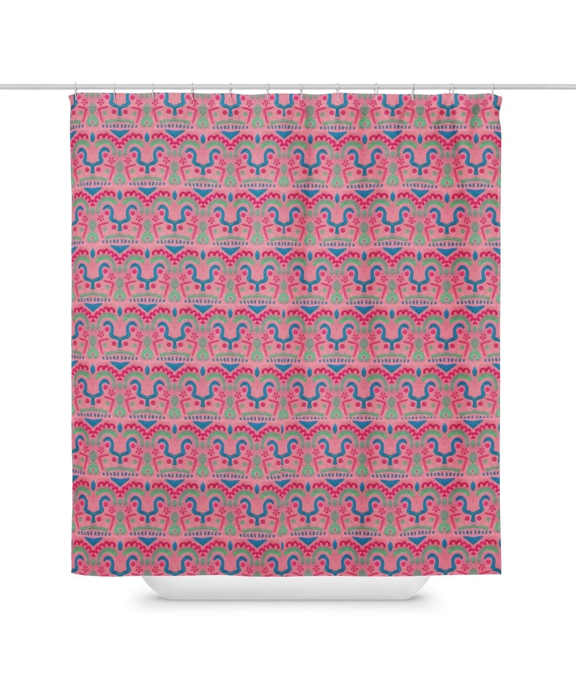 Strange Pattern Shower Curtain: Indigenous Artist