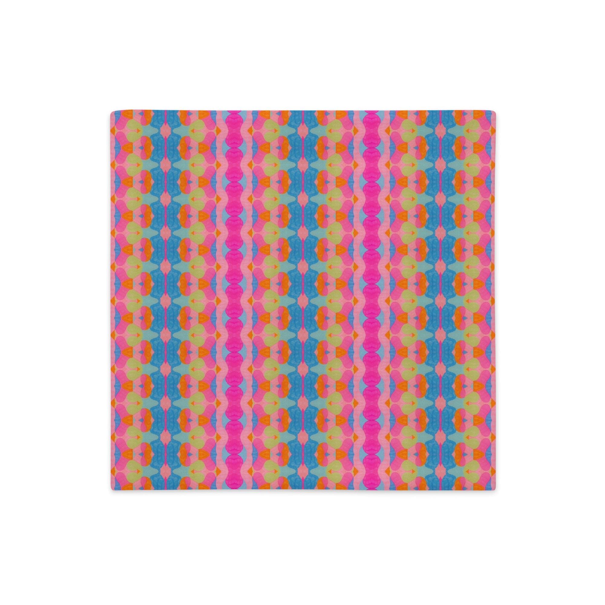 Floral Brilliance Pillow Case: Linen-feel, Indigenous Artist
