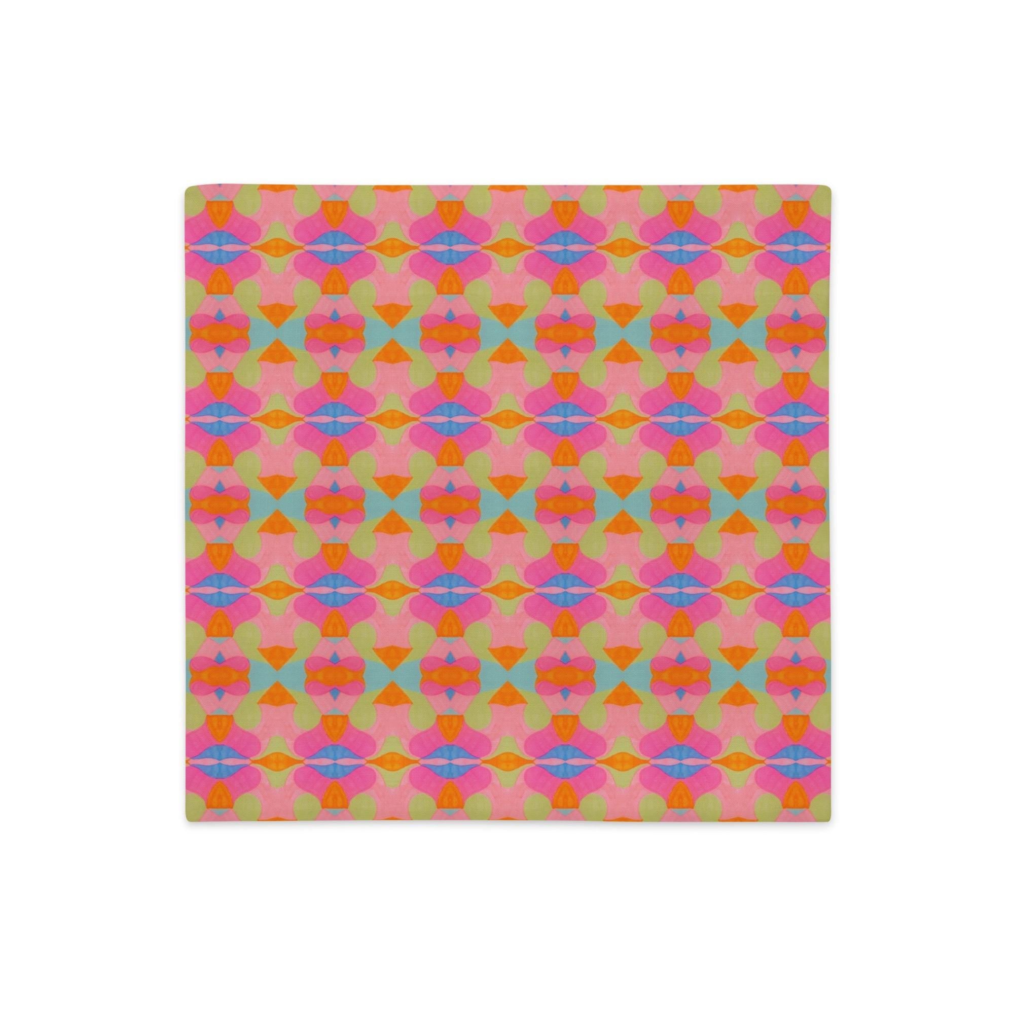 Divine Symmetry - Linen Feel Pillow Case, Indigenous Artist