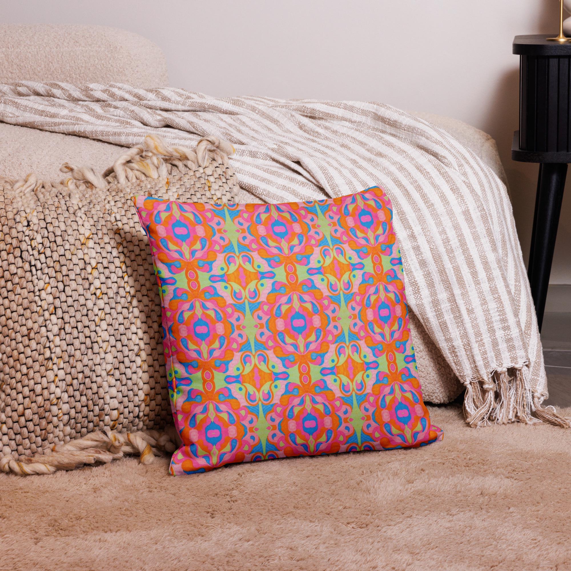 Biblical Angels Pillow Case: Christian Indigenous Art, Linen Feel