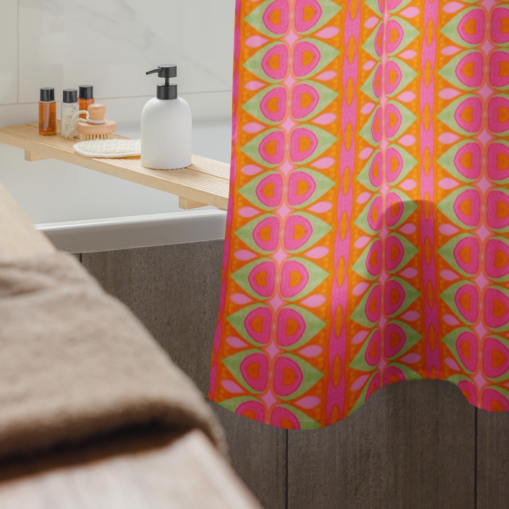 Boho Eyes Shower curtain: Indigenous Artist
