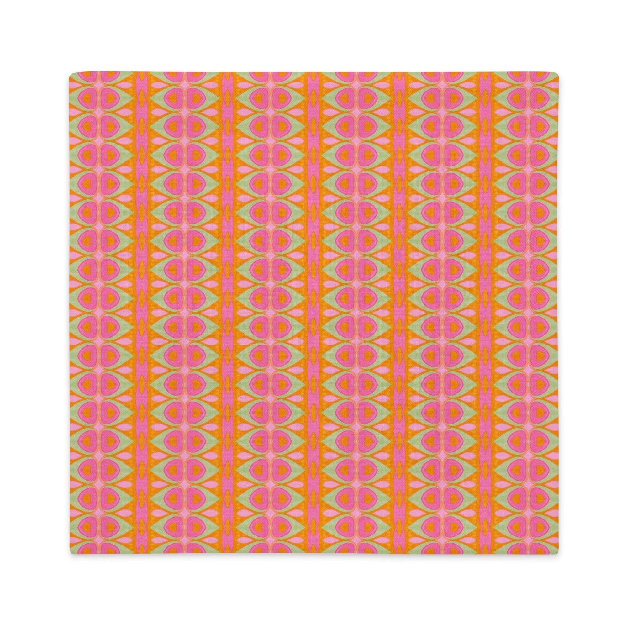 Boho Eyes Pillow Case: Linen Feel, Indigenous Artist