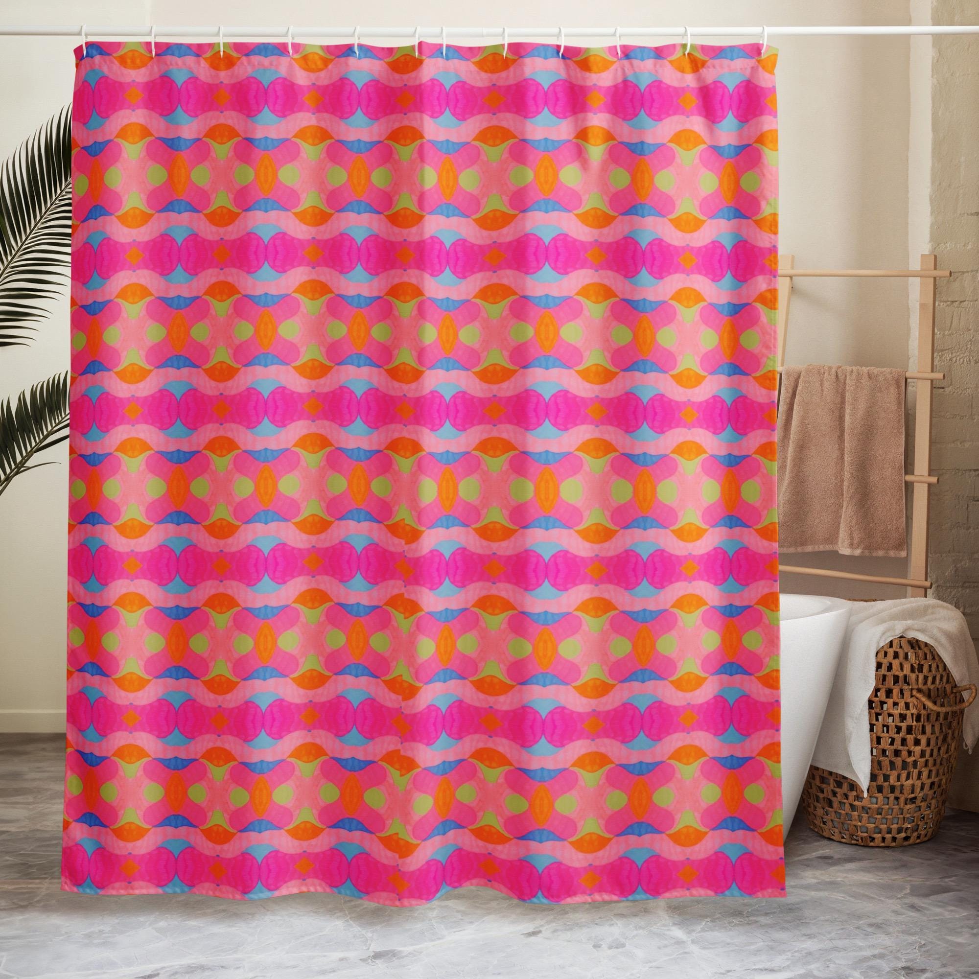 90’s Girly Shower Curtain: Indigenous Artist