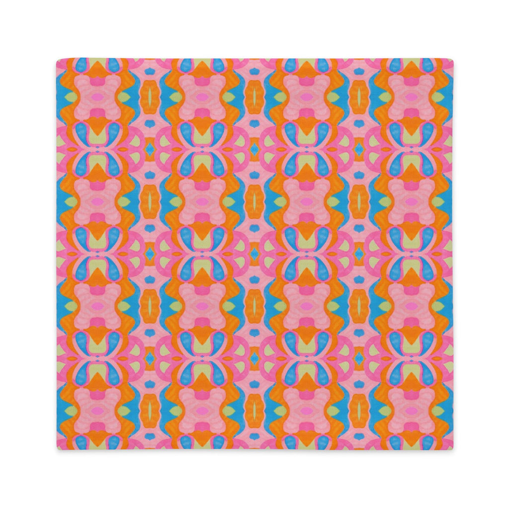 Pink Abstract Premium Pillow Case