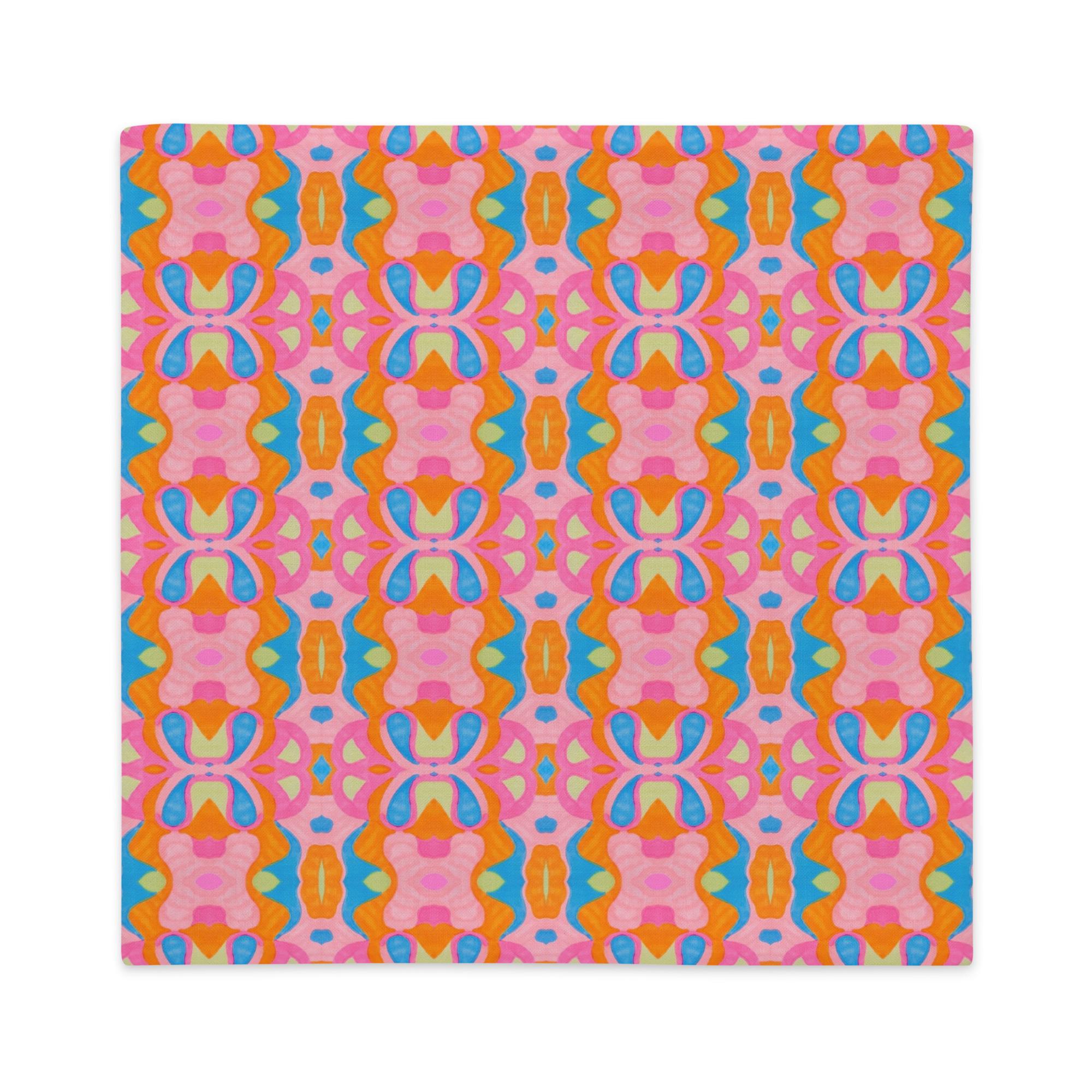 Pink Abstract Premium Pillow Case