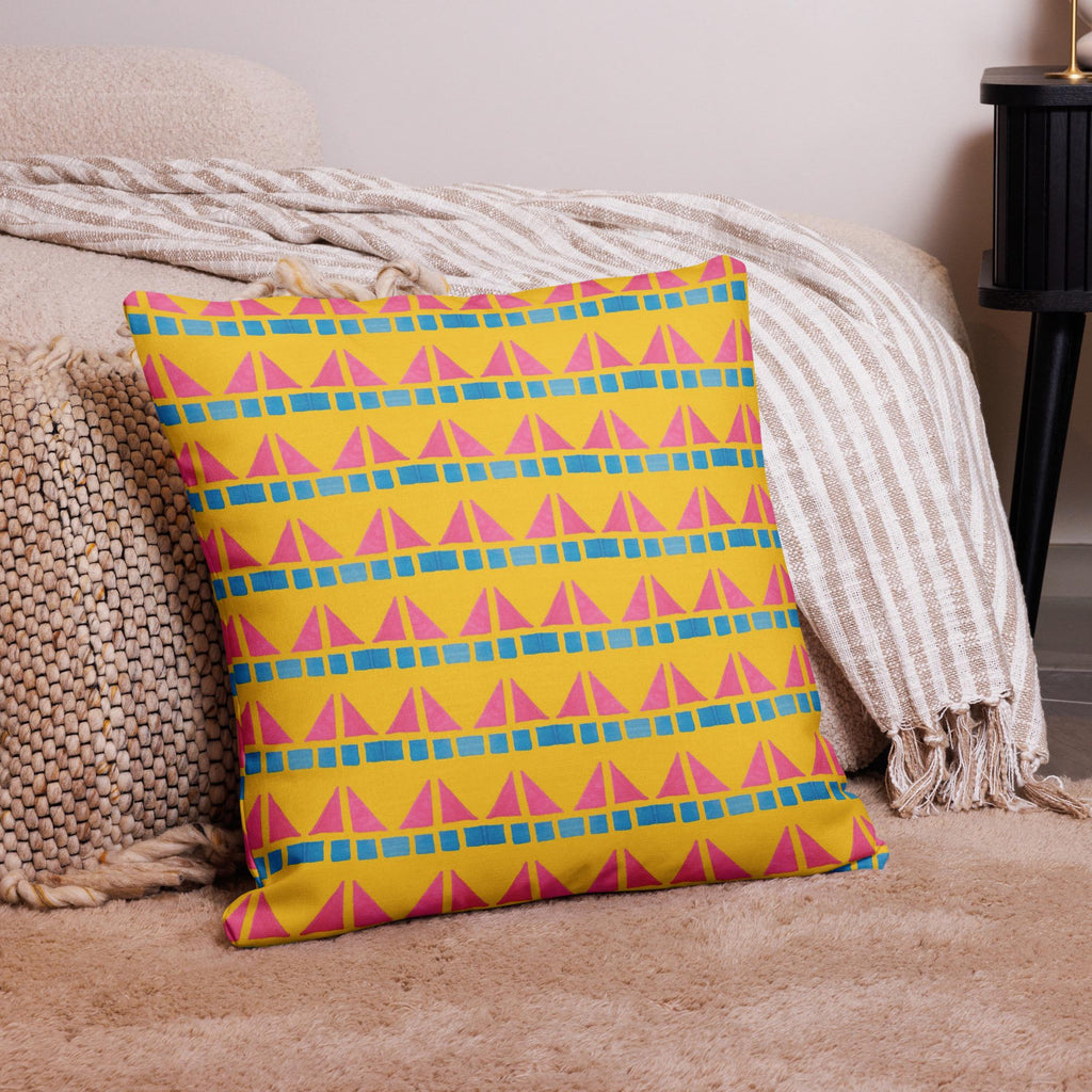 90’s Beach Pillow Case: Linen Feel, Indigenous Artist