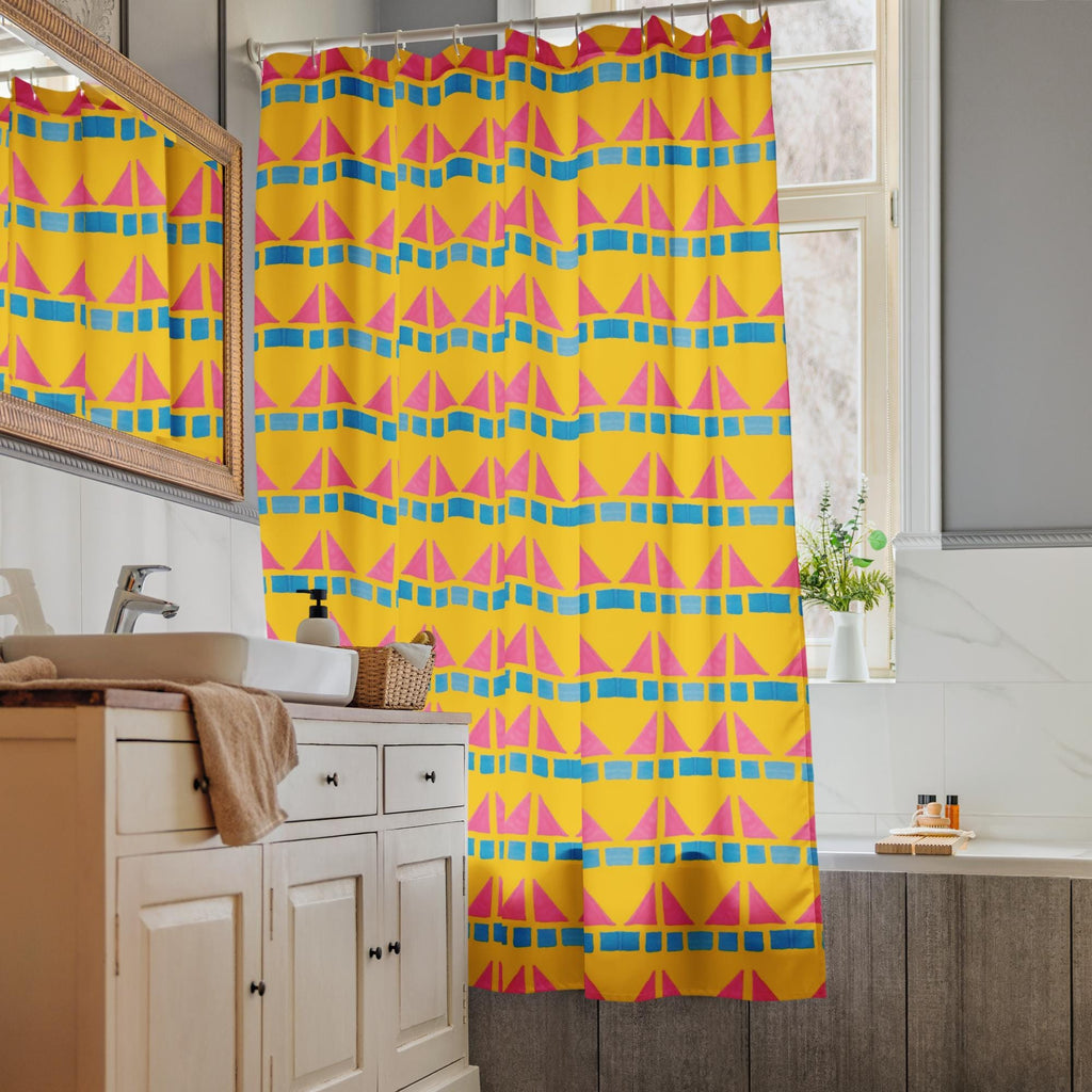 90’s Beach Shower curtain