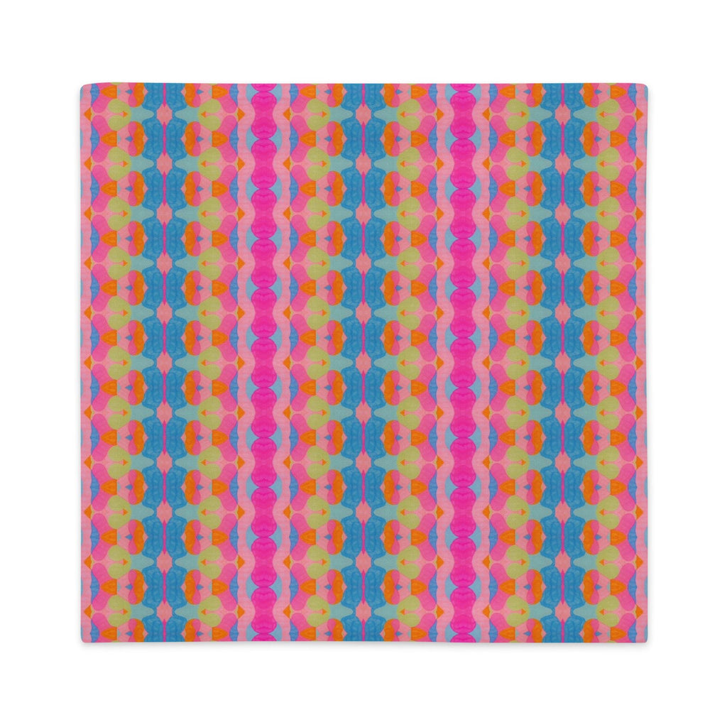 Floral Brilliance Pillow Case: Linen-feel, Indigenous Artist