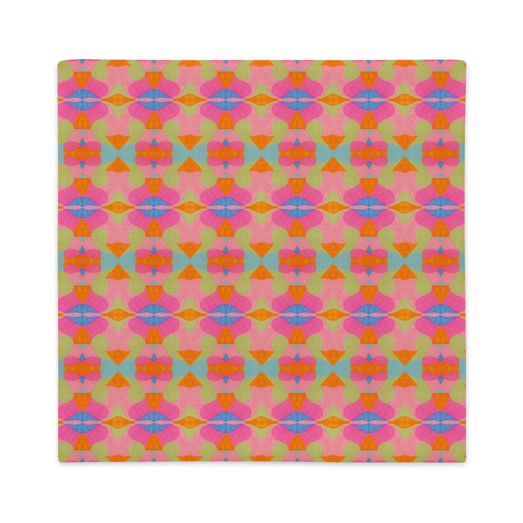Divine Symmetry - Linen Feel Pillow Case, Indigenous Artist