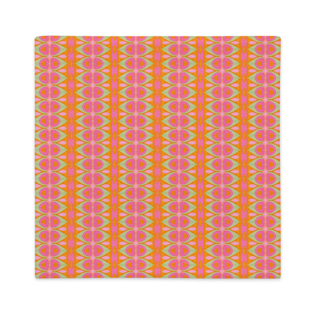 Boho Eyes Pillow Case: Linen Feel, Indigenous Artist