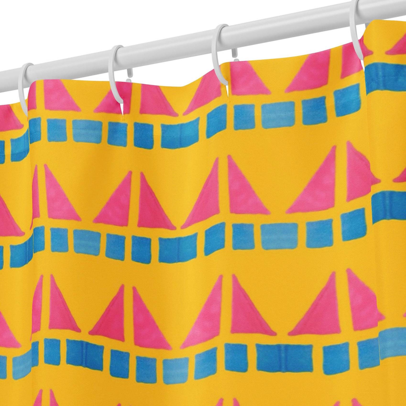 90’s Beach Shower Curtain: Indigenous Artist