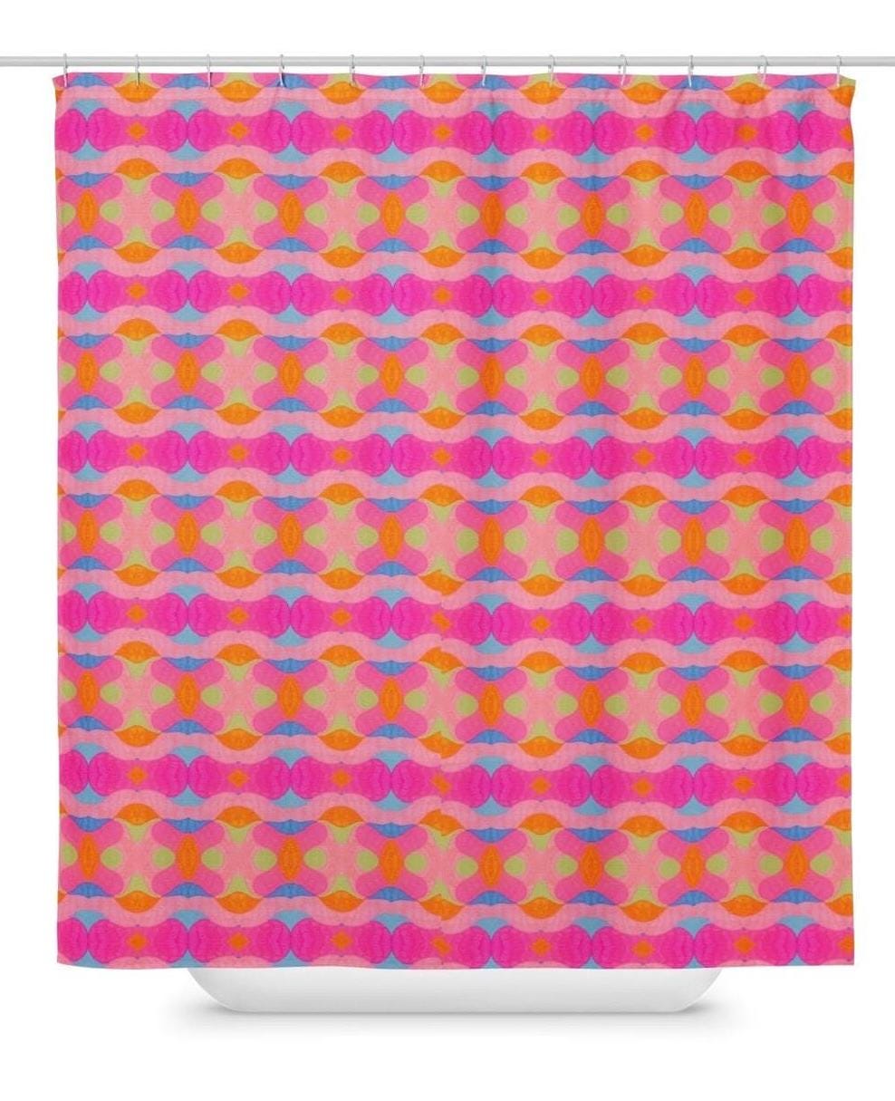 90’s Girly Shower Curtain: Indigenous Artist